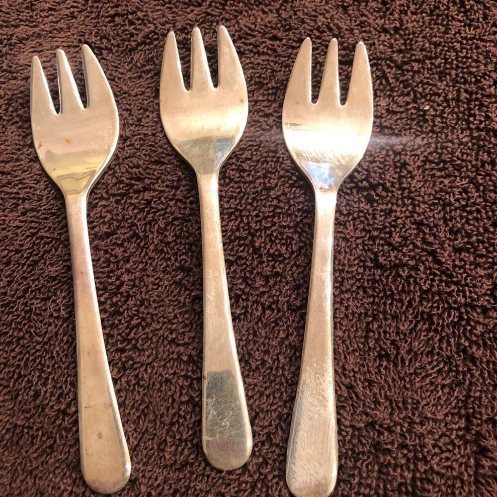 Sheffield silver plated dessert forks set of 3